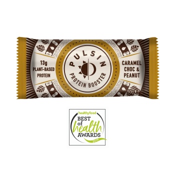 BATON VEGAN PROTEIC CU CARAMEL, ARAHIDE SI CIOCOLATA 50 GR